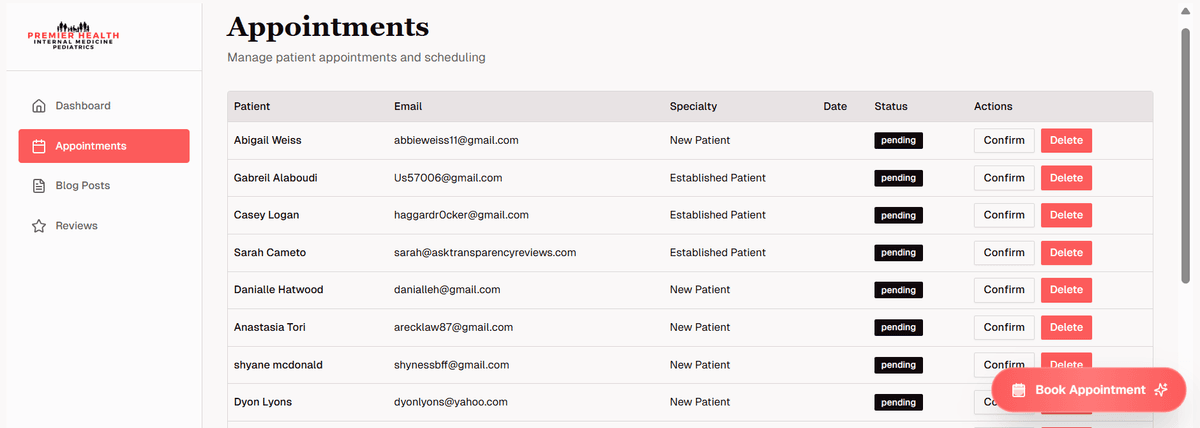 Appointments Management